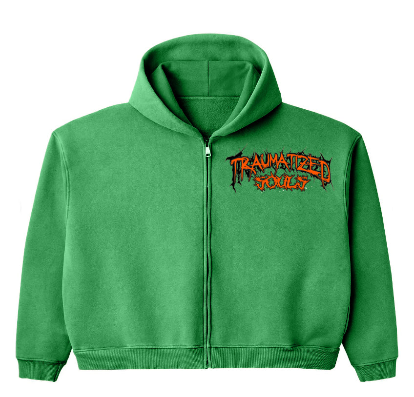 Green TS World Tour Zip Up Hoodie